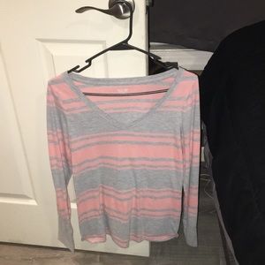 Pink and gray long sleeve